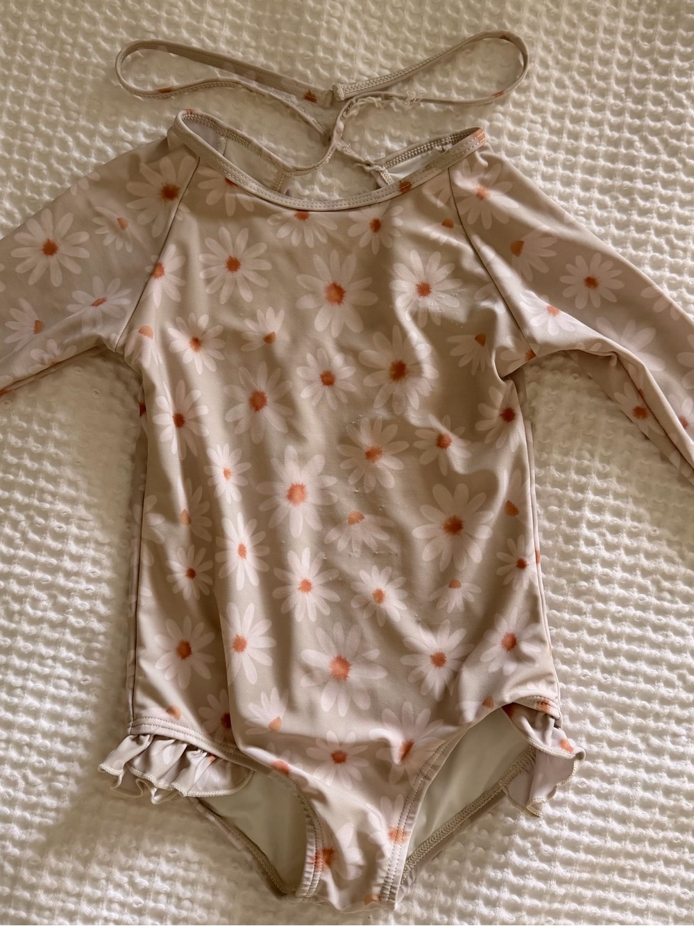 Current Tyed Long Sleeve Daisy One-Piece Swimsuit